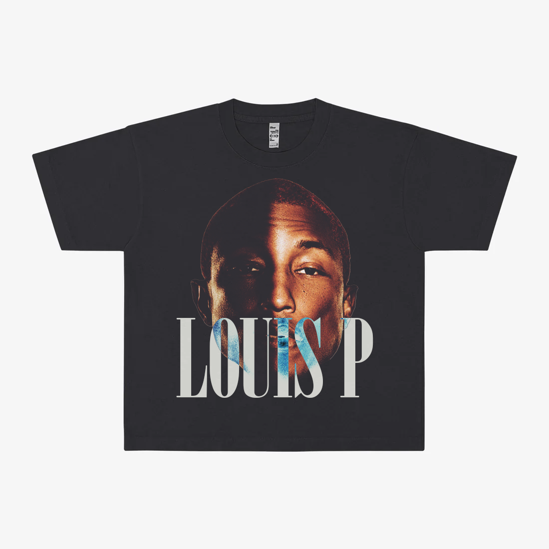 "LOUIS P" BLACK TEE